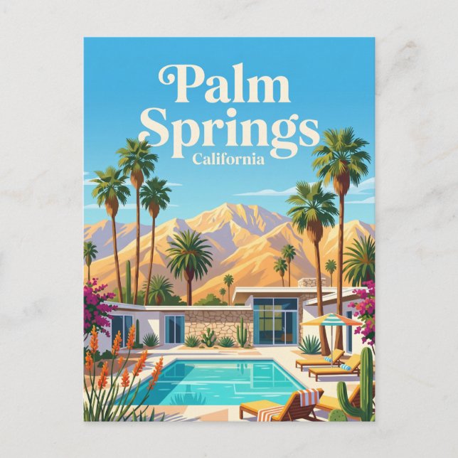 Palm Springs Kalifornien Vykort (Framsida)