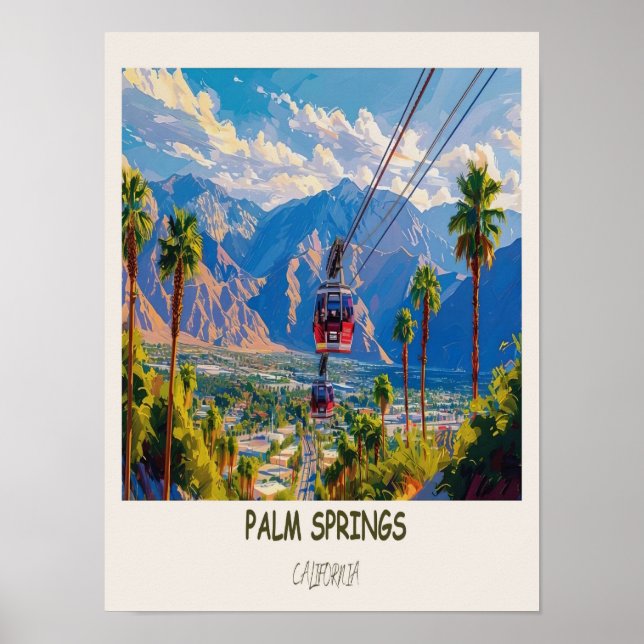 Palm Springs konst - Palm Springs tryck - Palm Spr (Framsidan)