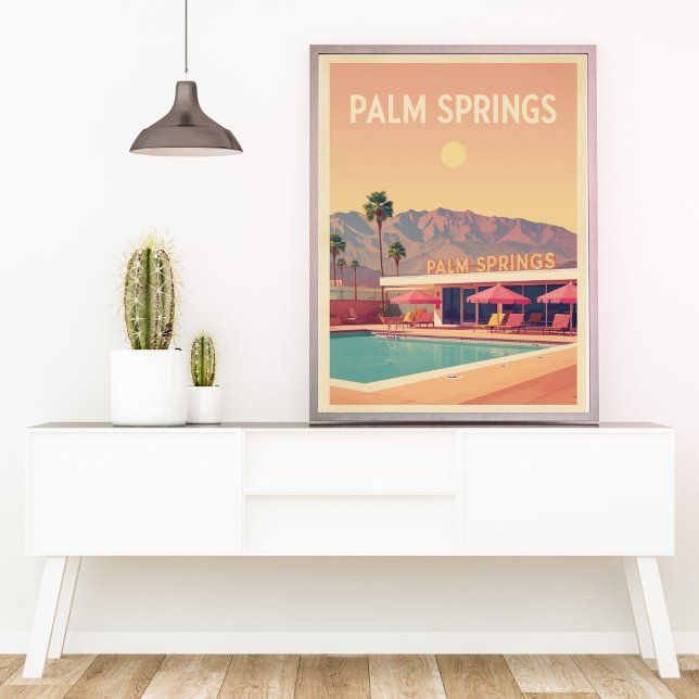 Palm Springs Pool Club – Retro ökenoas  Poster (Skapare uppladdad)
