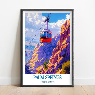 Palm Springs Print - Palm Springs Aerial Tramway Poster