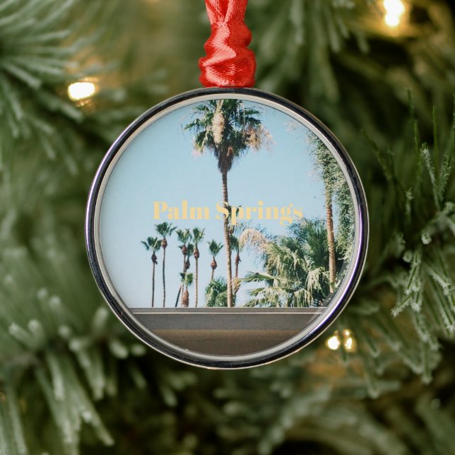 Palm Springs-resa souvenir Julgransprydnad Metall (Träd)