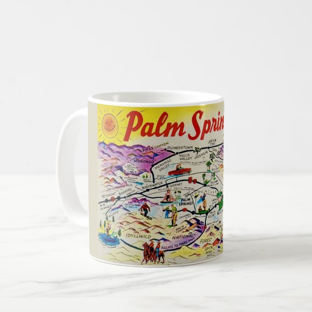 Palm Springs Retro Kartong Kopp (Framsida vänster)