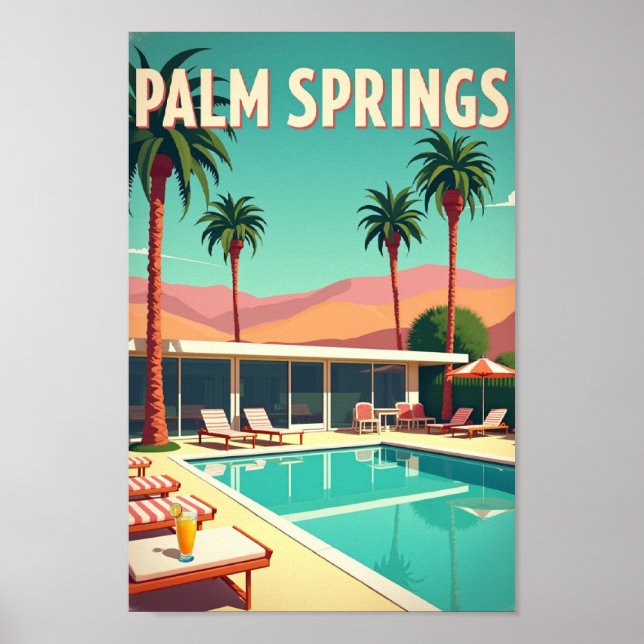Palm Springs – Retro Paradise Poster (Framsidan)