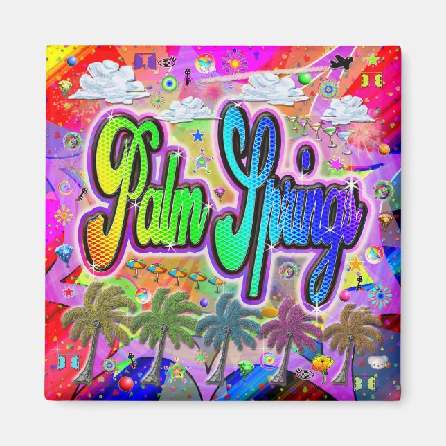 Palm Springs Vista Express Magnet (Framsidan)