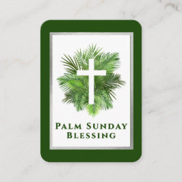 Palm Sunday Blessing Holy Week Prayer Card Placeringskort