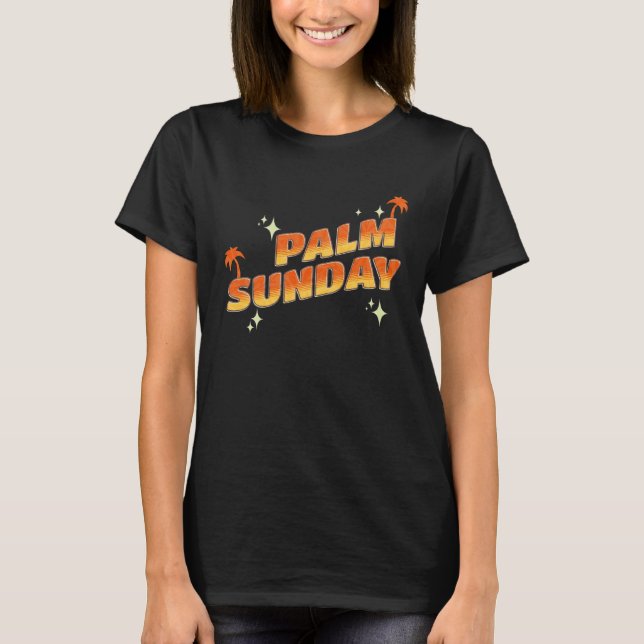 Palm Sunday church religion holiday god catholic C T Shirt (Framsida)
