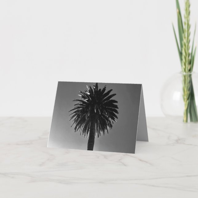 Palm Tree Folded Greeting Card Kort (Framsida)