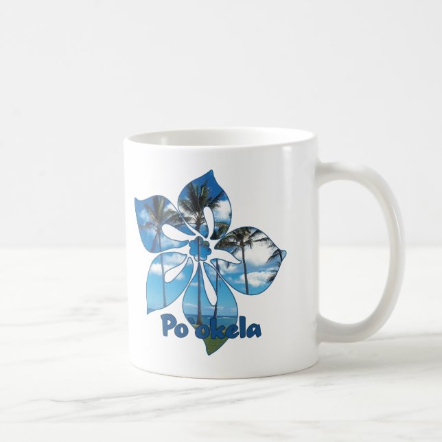 "Palm Tree Hibiscus" Mugg (Höger)