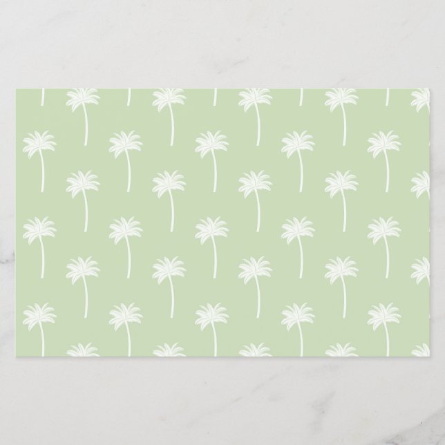 palm tree patterned scrapbooking paper flygblad (Framsidan)