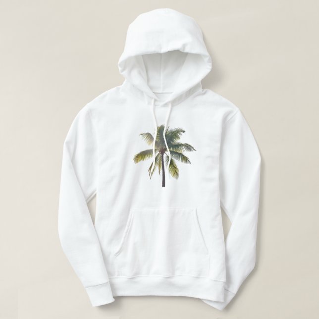 Palm Tree T-shirt Hoodie (Design framsida)