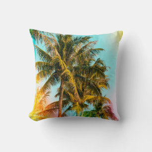 Palm tree - vintage effect style pictures and ligh kudde