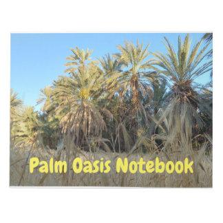 Palm trees oasis notebook anteckningsblock