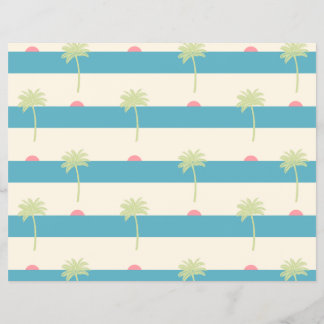 palm trees scrapbooking paper reklamblad