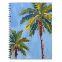 Palm Trees Watercolor Tropical Painted