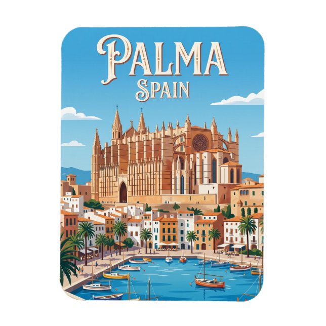 Palma Cathedral Spanien Magnet (Vertikal)