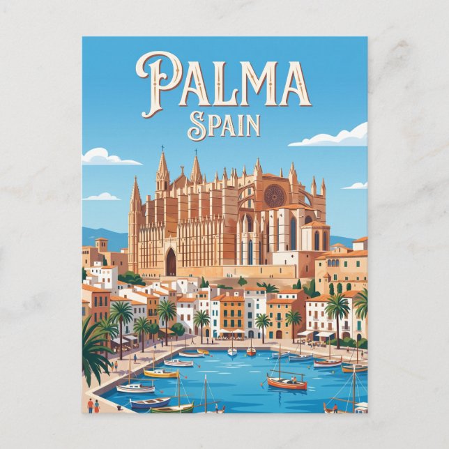 Palma Cathedral Spanien Vykort (Framsida)