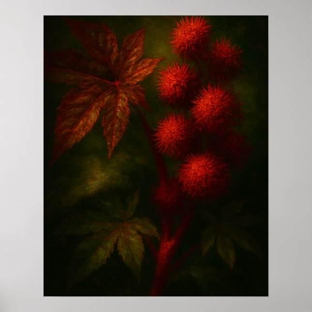 Palma Christi: Toxic Elegance Impressionist Art Poster (Framsidan)