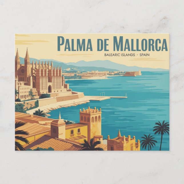 Palma de Mallorca Balearerna  Vykort (Framsida)