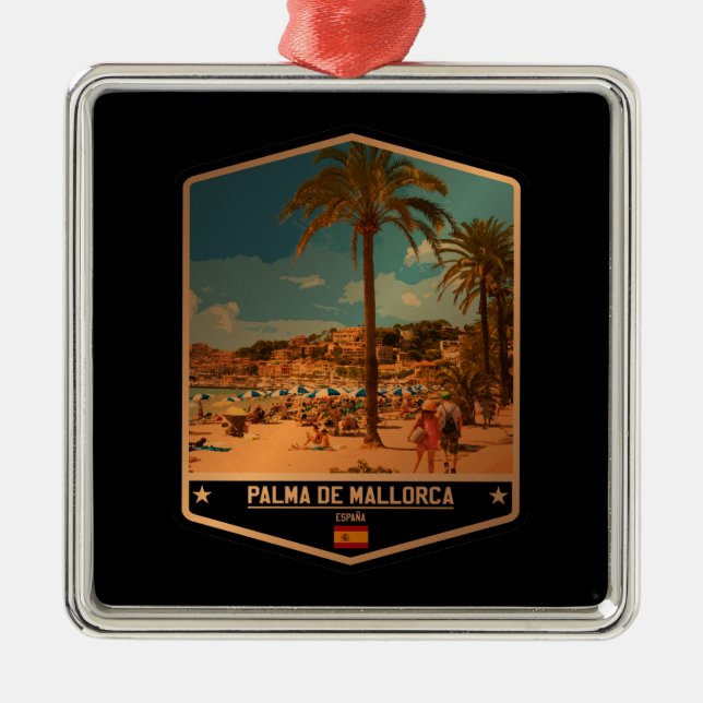 Palma de Mallorca Julgransprydnad Metall (Framsidan)