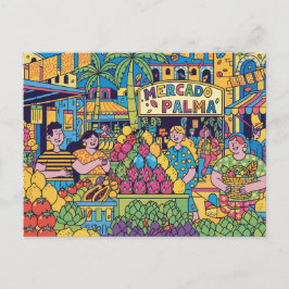  Palma de Mallorca Modern Pop Art Vykort