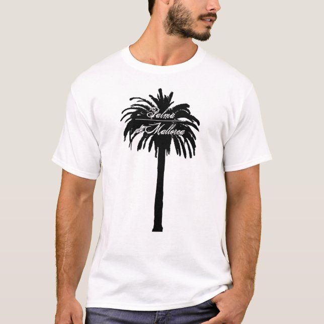 Palma de Mallorca Palme T Shirt (Framsida)