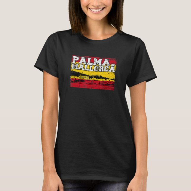 Palma De Mallorca Spain Europe T Shirt (Framsida)