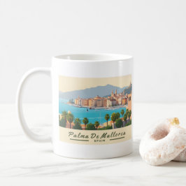 Palma de Mallorca Spain Pastel Travel Kaffemugg