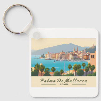 Palma de Mallorca Spain Pastel Travel Nyckelring