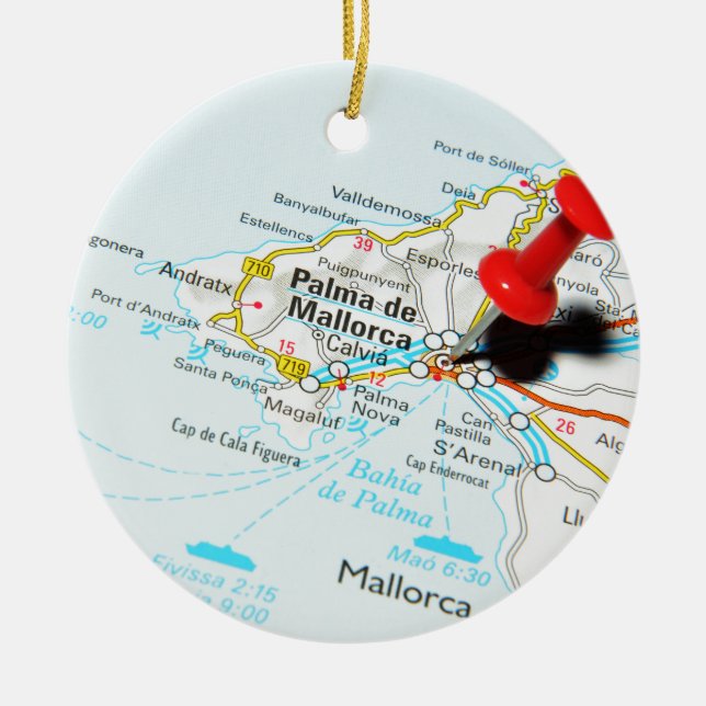 Palma de Mallorca, Spanien Julgransprydnad Keramik (Framsidan)