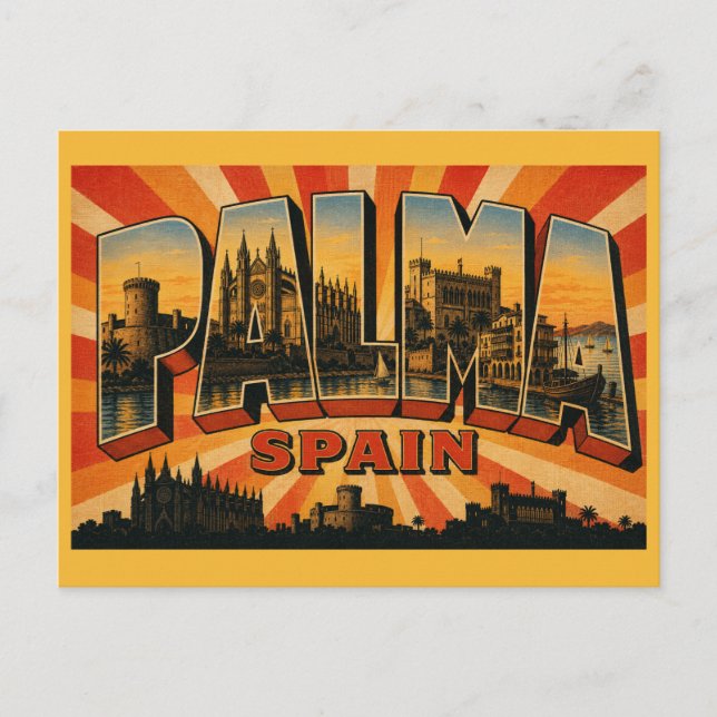 Palma de Mallorca Spanien Katedral Vykort (Framsida)