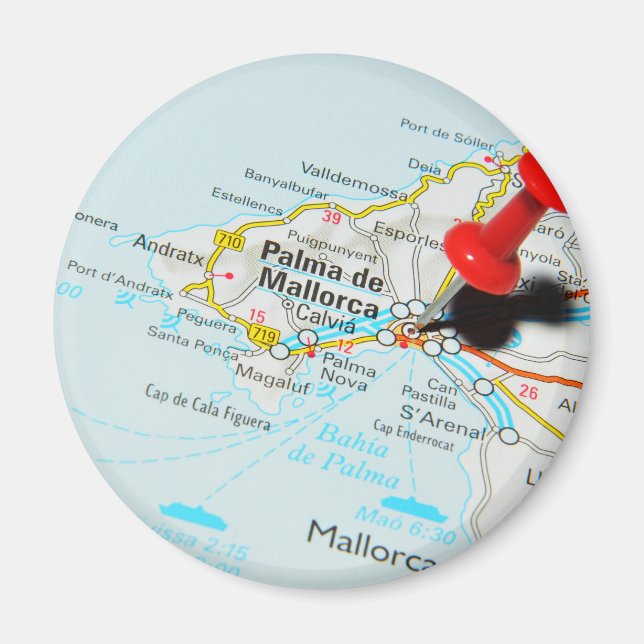 Palma de Mallorca, Spanien Magnet (Framsidan)