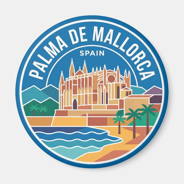 Palma de Mallorca Spanien Magnet (Framsidan)