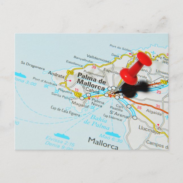 Palma de Mallorca, Spanien Vykort (Framsida)