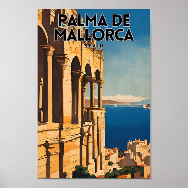 Palma De Mallorca Travel Poster (Framsidan)
