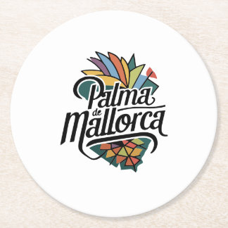 Palma de Mallorca Underlägg Papper Rund