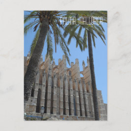 Palma Gothic Cathedral Majorca Spain Travel Vykort