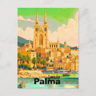 palma spanien rese brevkort konst spanien resa bre vykort