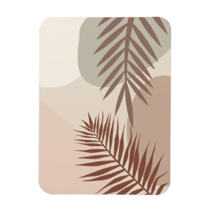 Palmblad, Boho Abstrakt Geometrisk Konst Magnet