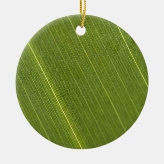 Palmblad Julgransprydnad Keramik (Framsidan)