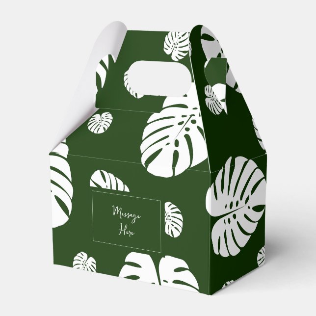 Palmbladsmönster Presentaskar (Framsidan Sidan)
