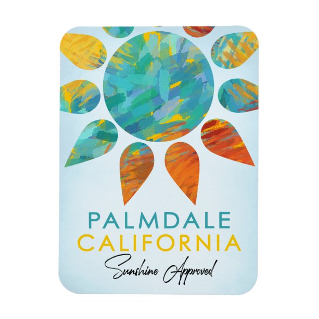 Palmdale California Sunshine Travel Magnet (Vertikal)