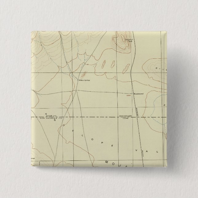 Palmdale quadrangle som visar San Andreas Rift Knapp (Framsida)