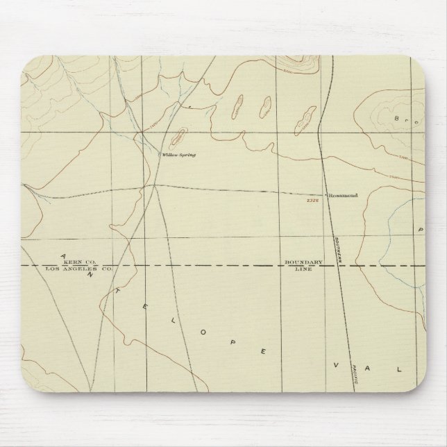 Palmdale quadrangle som visar San Andreas Rift Musmatta (Framsidan)