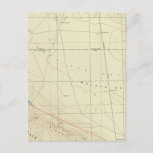 Palmdale quadrangle som visar San Andreas Rift Vykort