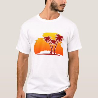 Palmen im Sonnenuntergang T Shirt