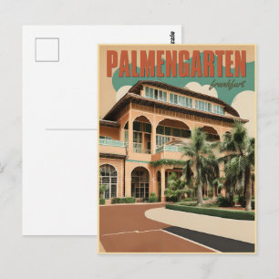 Palmengarten botaniska trädgården Frankfurt Vykort