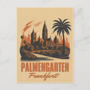 Palmengarten botaniska trädgården Frankfurt Vykort