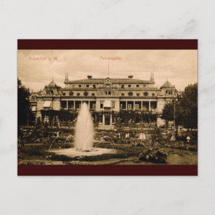 Palmengarten, Frankfurt, Tyskland Vintage Vykort