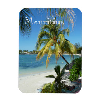 Palmenstrand auf Mauritius Magnet