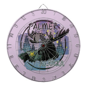 Palmer Alaska rustic moose dart board Darttavla
